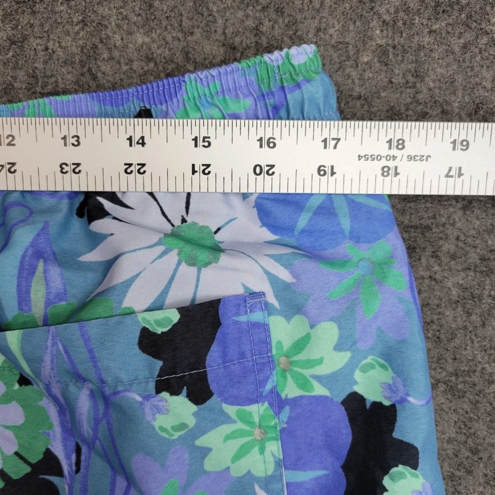 PacSun Swim Trunks Mens Large Blue‎ Floral Mesh Lined Surf Surfing Water Polo